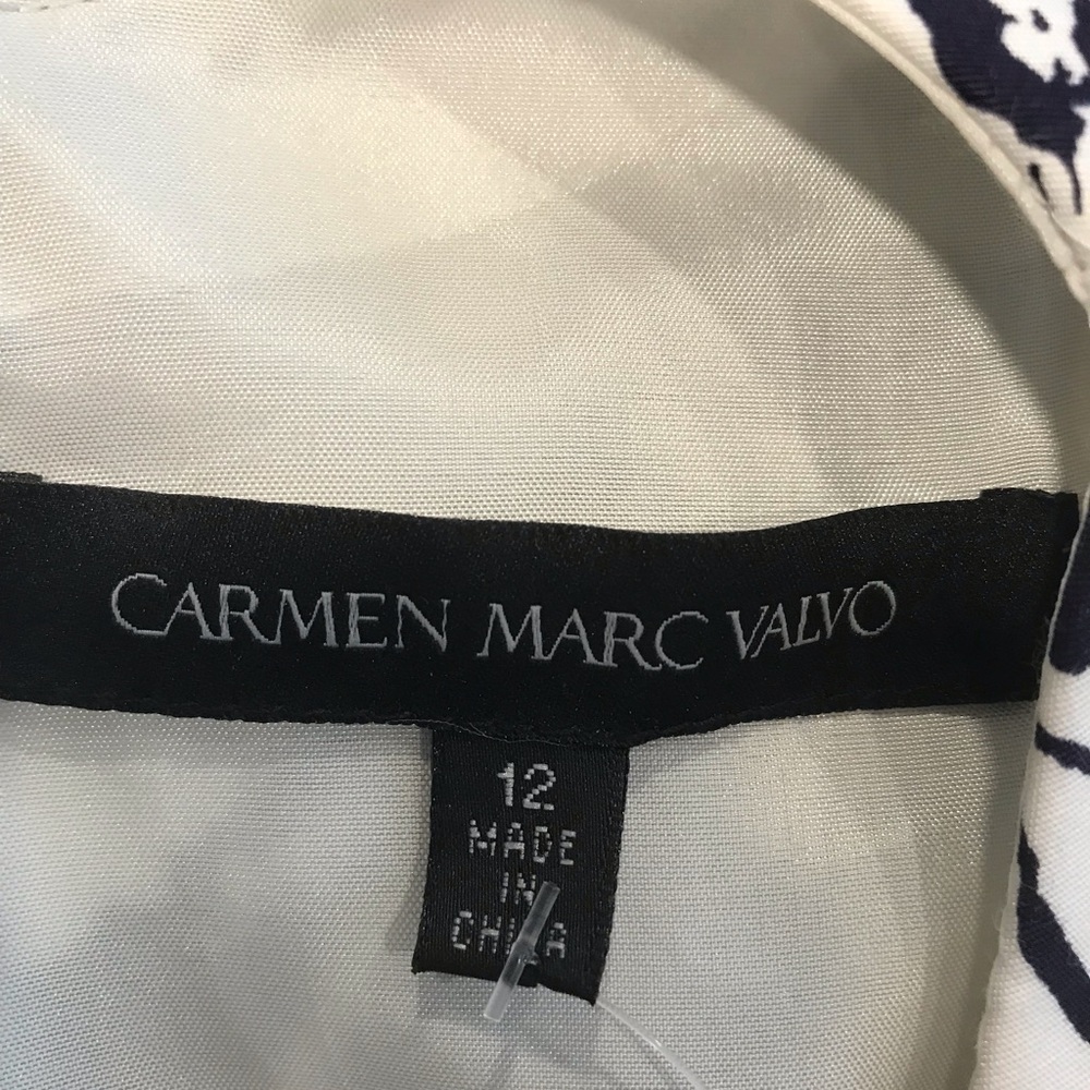 NWT! CARMEN MARC VALVO floral midi dress SZ 12 - Picture 7 of 15
